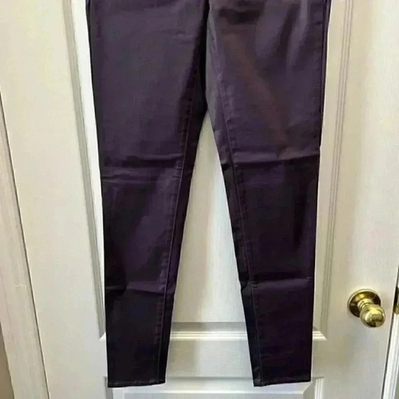 American Eagle Outfitters Coated High Rise  Skinny Jeans Jeggings Purple Size 4 - Picture 6 of 14